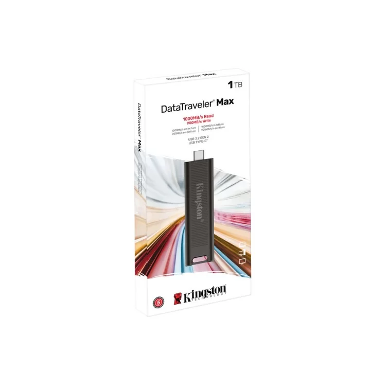 USB флеш накопитель Kingston USB-накопичувач 1TB DataTraveler Max USB 3.2 Gen 2 Type-C Black (DTMAX/1TB) - фото 9