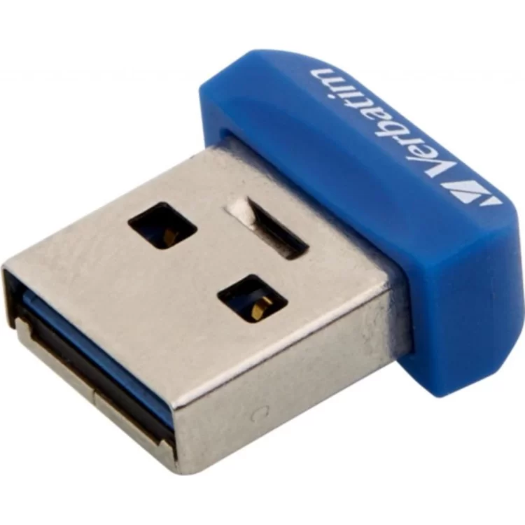 в продажу USB флеш накопичувач Verbatim 32GB Store 'n' Stay NANO Blue USB 3.0 (98710) - фото 3