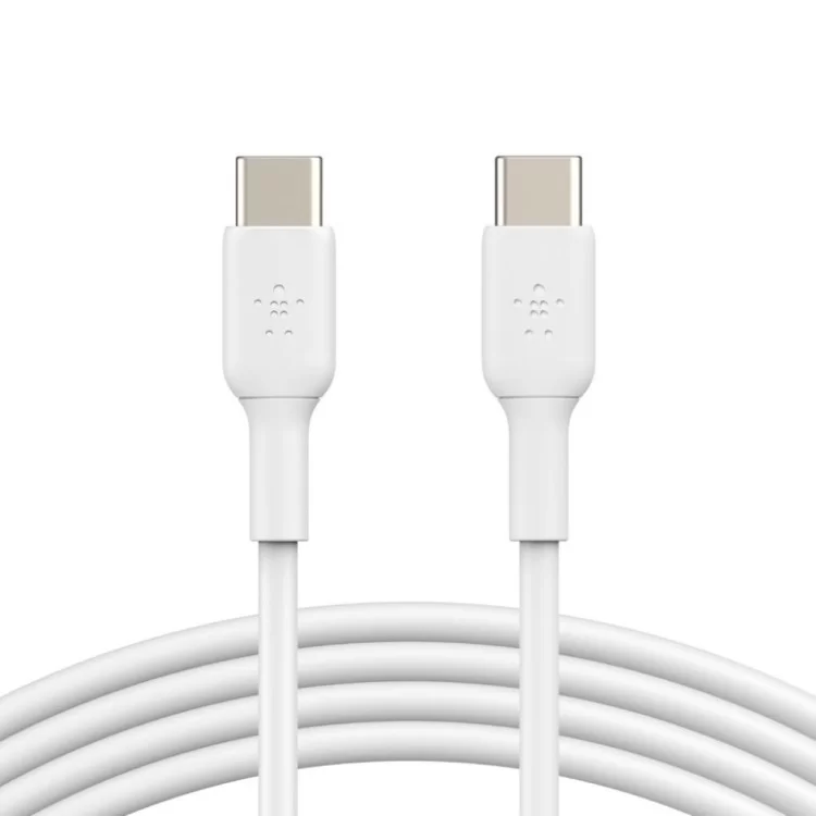 Дата кабель USB-С - USB-С, PVC, 1m, white Belkin (CAB003BT1MWH)