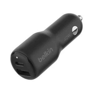 Зарядний пристрій Belkin USB-A/USB-C PD PPS 42W (CCB005BTBK)