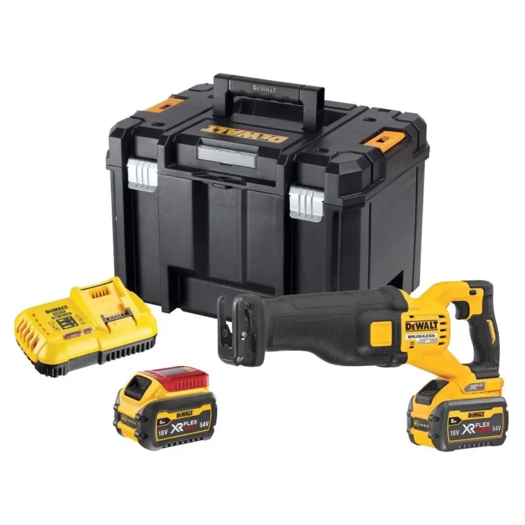 в продаже Сабельная пила DeWALT 54В XR FLEXVOLT Li-lon 3 Ач, 0 - 3000 ход/мин, 3.54 кг, кейс TSTAK (DCS389X2) - фото 3