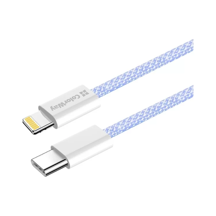 продаємо Дата кабель USB-C to Lightning 1.0m 27W purple ColorWay (CW-CBPDCL061-PU) в Україні - фото 4