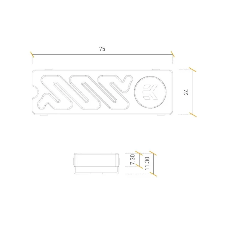 в продаже Радиатор охлаждения Ekwb EK-Quantum Convection M.2 NVMe - Black (3831109894606) (3831109894606) - фото 3