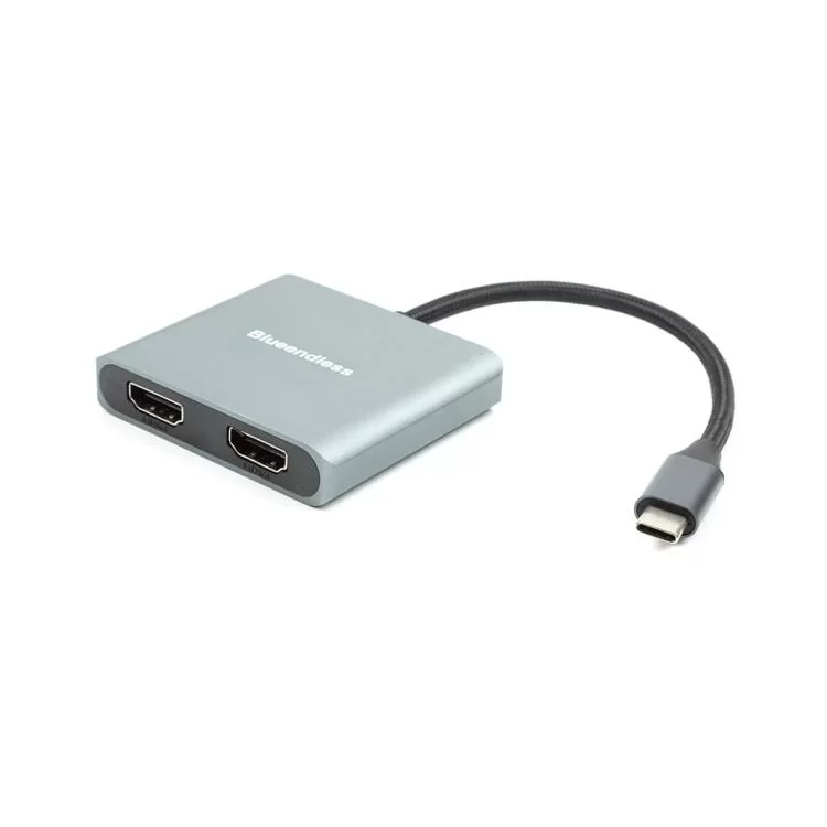 Адаптер USB Type-C to 2x HDMI, 4K, 60Hz PowerPlant (CA913831)