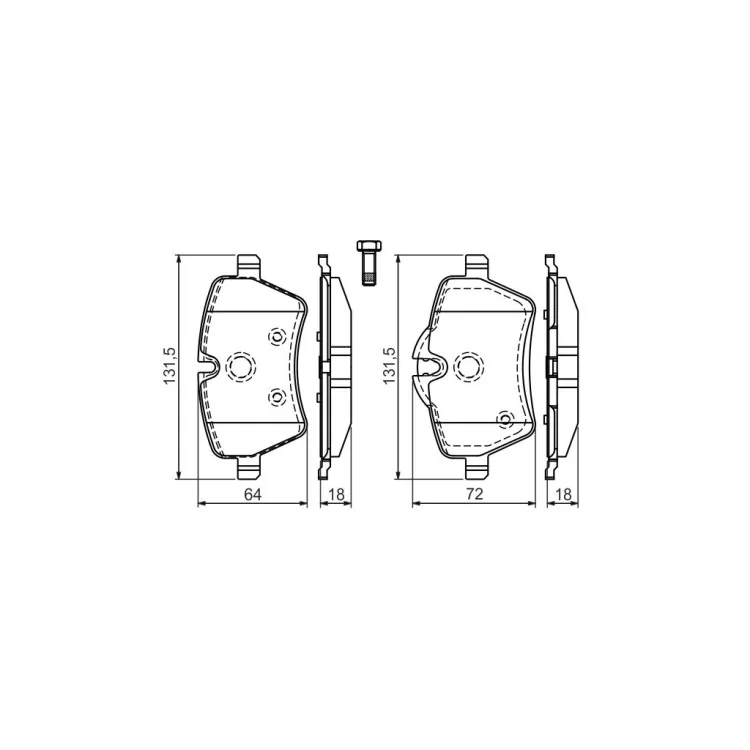 в продаже Тормозные колодки Bosch 0 986 494 168 - фото 3