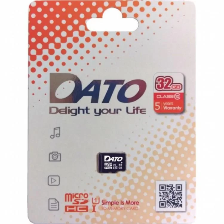 Карта пам'яті Dato 32GB microSD class 10 UHS-I (DTTF032GUIC10) ціна 195грн - фотографія 2