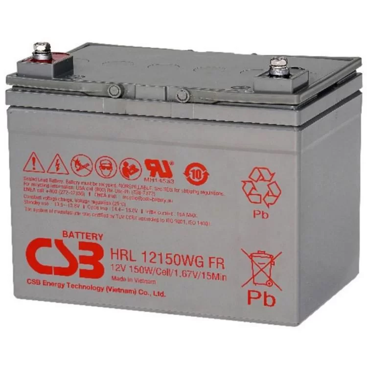 Батарея к ИБП CSB HRL12150WFR, 12V 38Ah (HRL12150WFR) Батарея к ИБП CSB HRL12150WFR, 12V 38Ah (HRL12150WFR)