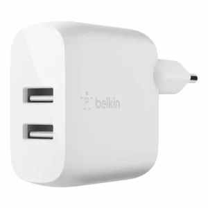 Зарядний пристрій Belkin Home Charger (24W) DUAL USB 2.4A, white (WCB002VFWH)