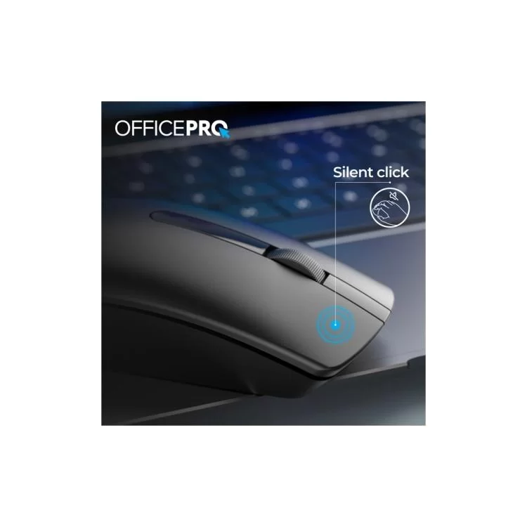 Мышка OfficePro M175B Silent Click Wireless Black (M175B) - фото 10