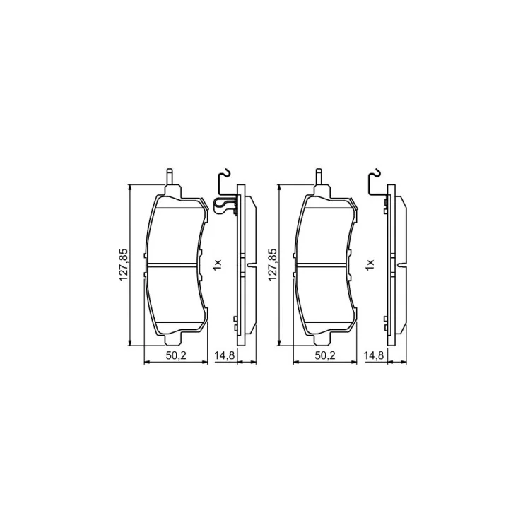 Тормозные колодки Bosch 0986494778 цена 1 099грн - фотография 2