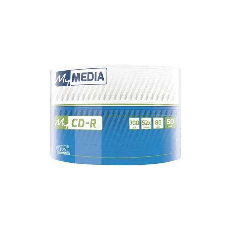 Диск CD MyMedia CD-R 700Mb 52x MATT SILVER Wrap 50 (69201) ціна 613грн - фотографія 2