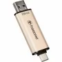 USB флеш накопитель Transcend 256GB JetFlash 930 Gold-Black USB 3.2/Type-C (TS256GJF930C)