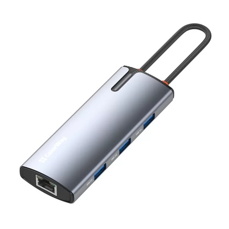 продаємо Порт-реплікатор ColorWay Docking Station USB-C 6-в-1 Type C PD 100W/USB3.0х3/HDMI 4К/RJ45 (CW-HUB02) в Україні - фото 4