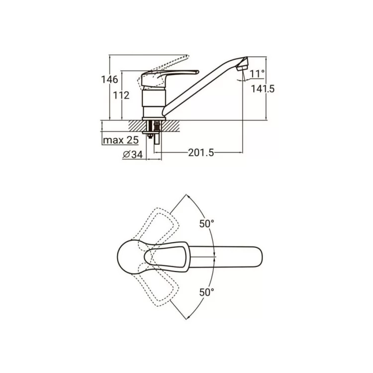 продаем Смеситель AQUATICA MD-2B244C (9712130) в Украине - фото 4