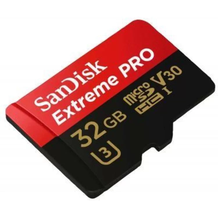 в продажу Карта пам'яті SanDisk 32GB microSD class 10 V30 A1 UHS-I U3 4K Extreme Pro (SDSQXCG-032G-GN6MA) - фото 3