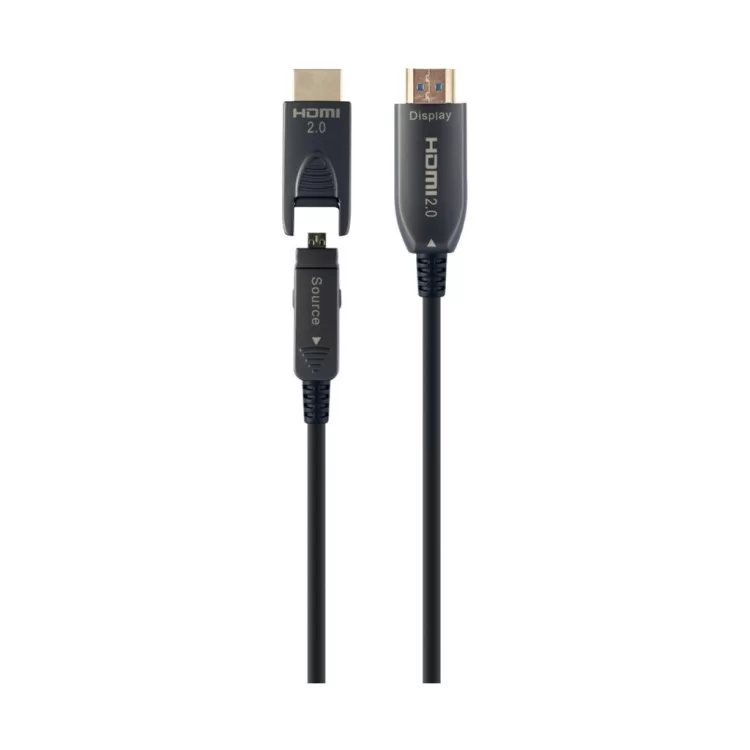 Кабель мультимедійний HDMI to HDMI 30.0m AOC V.2.0, 4K 60Hz Gold Cablexpert (CCBP-HDMID-AOC-30M) ціна 8 838грн - фотографія 2