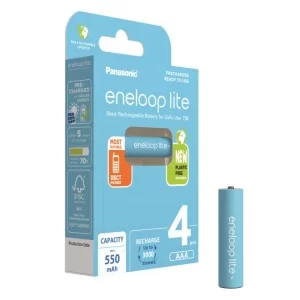 Акумулятор Panasonic Eneloop Lite AAA 550mAh NI-MH * 4 (BK-4LCCE/4BE)