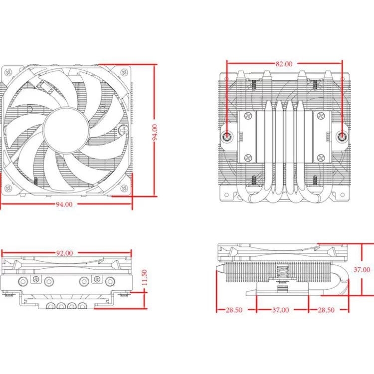 Кулер до процесора ID-Cooling IS-37-XT Black огляд - фото 8