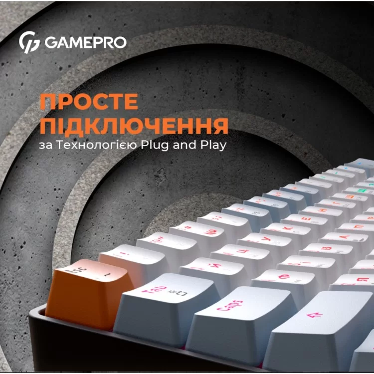 продаем Клавиатура GamePro MK130R Hot-Swap Red Swich RGB USB UA Black (MK130R) в Украине - фото 4