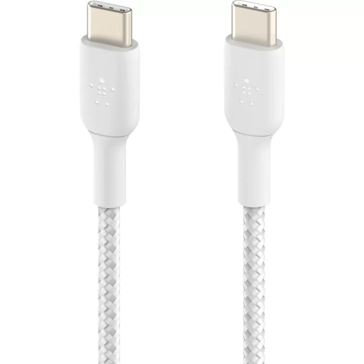 в продажу Дата кабель USB-C to USB-C 2.0m 60W White Belkin (CAB004BT2MWH) - фото 3