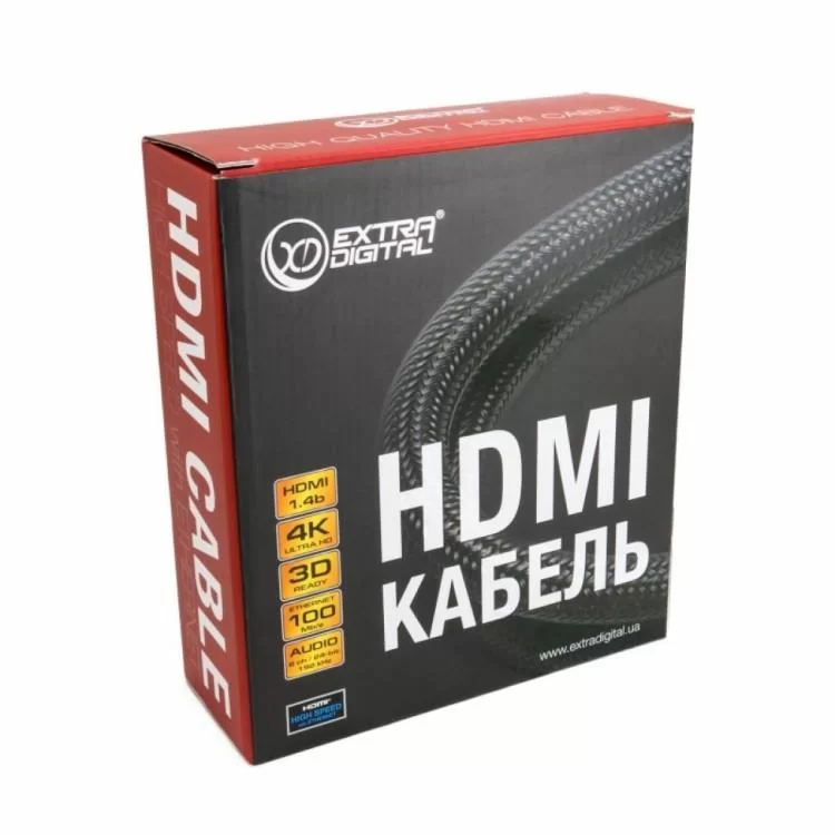 Кабель мультимедійний HDMI to HDMI 5.0m Extradigital (KBH1635) ціна 1 310грн - фотографія 2