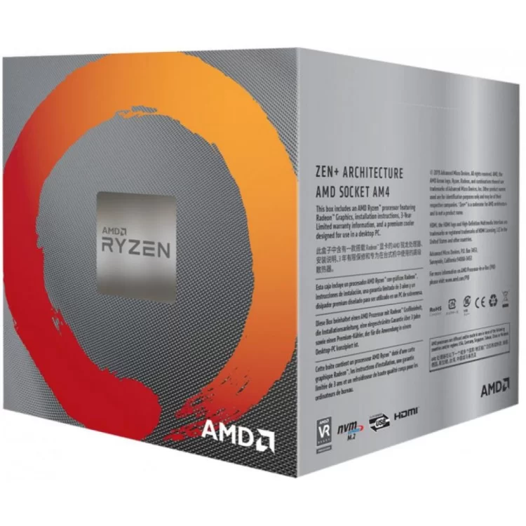 в продажу Процесор AMD Ryzen 5 3400G (YD3400C5FHBOX) - фото 3