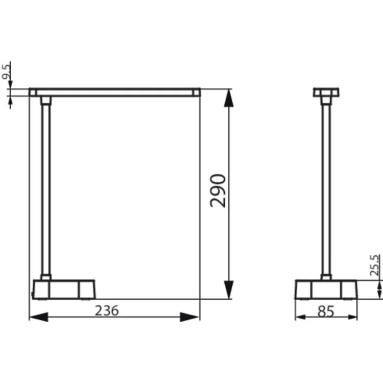 Настільна лампа Philips LED Reading Desk lamp Tilpa біла (929003241507) ціна 1 811грн - фотографія 2