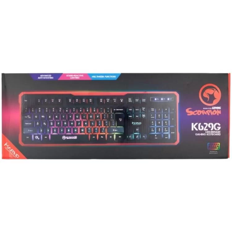 продаємо Клавіатура Marvo K629G Multi-LED USB (K629G) в Україні - фото 4