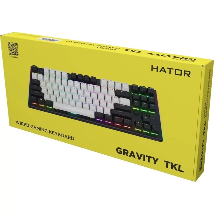 Клавіатура Hator Gravity TKL Orange USB Black (HTK560UA) - фото 10