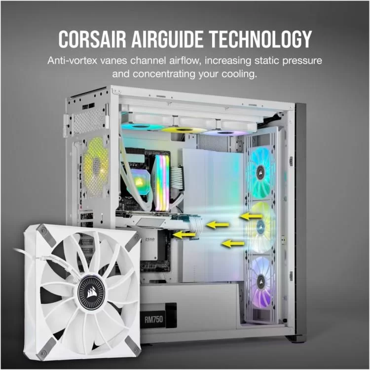 Кулер для корпуса Corsair ML140 RGB Elite Premium Dual Pack (CO-9050119-WW) - фото 10