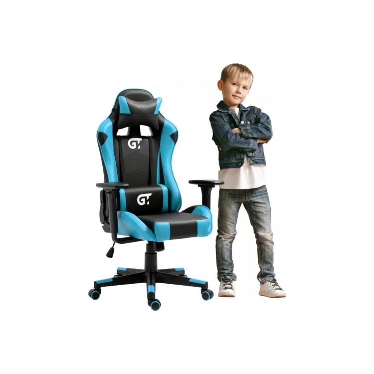 Крісло ігрове GT Racer X-5934-B Black/Blue (X-5934-B Kids Black/Blue) характеристики - фотографія 7