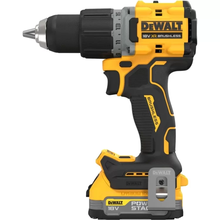 в продажу Шуруповерт DeWALT XR Li-Ion PowerStack 18V 2x1.7 Аг, 90 Нм, 0-650/0-2000 об/хв (DCD800E2T) - фото 3