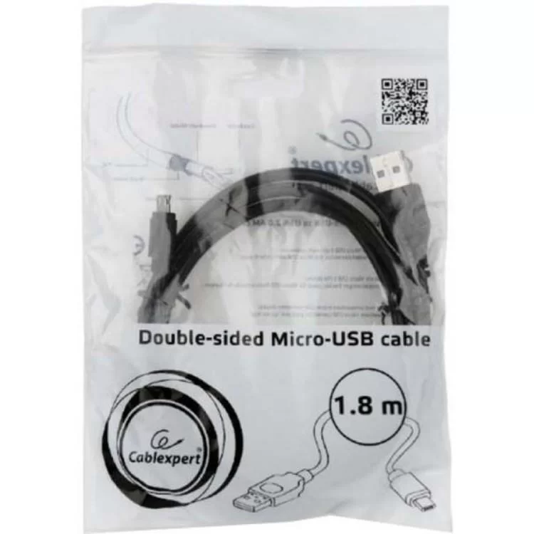 Дата кабель USB 2.0 AM to Micro 5P 1.8m Cablexpert (CC-USB2-AMmDM-6)