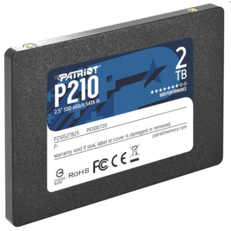 Накопитель SSD 2.5" 2TB Patriot (P210S2TB25) цена 7 546грн - фотография 2