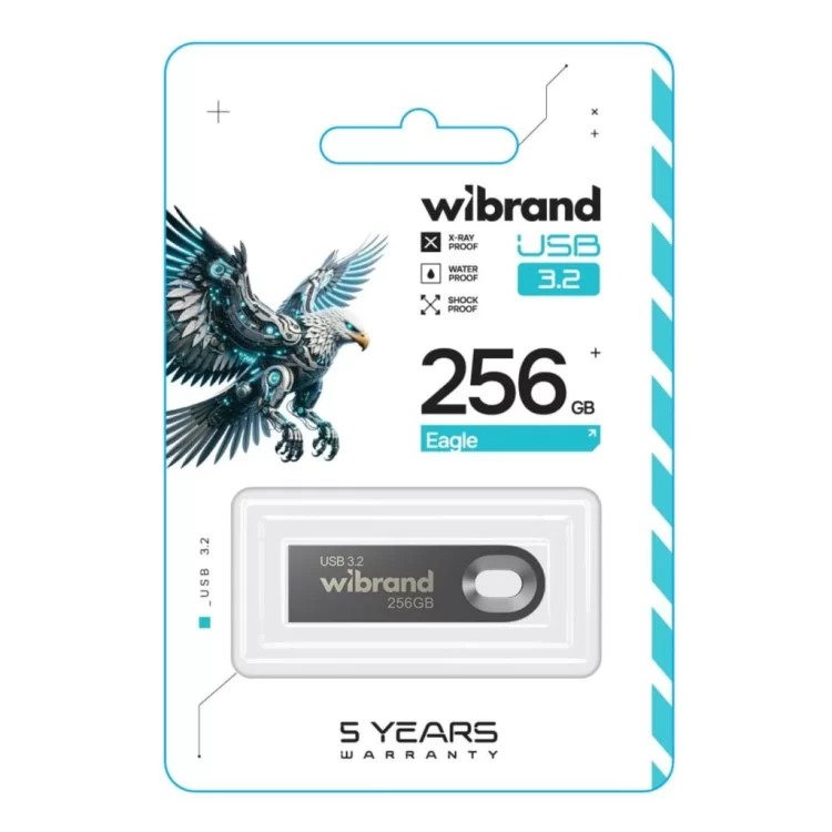 в продаже USB флеш накопитель Wibrand 256GB Eagle Grey USB 3.2 Gen 1 (USB 3.0) (WI3.2/EA256U10G) - фото 3