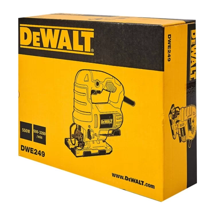 Электролобзик DeWALT 550 Вт, 500 - 3200 ход/мин, 2.4 кг (DWE249) инструкция - картинка 6