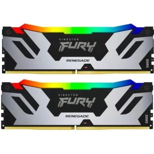 Модуль памяти для компьютера DDR5 96GB (2x48GB) 6400 MHz Renegade RGB XMP Kingston Fury (ex.HyperX) (KF564C32RSAK2-96)