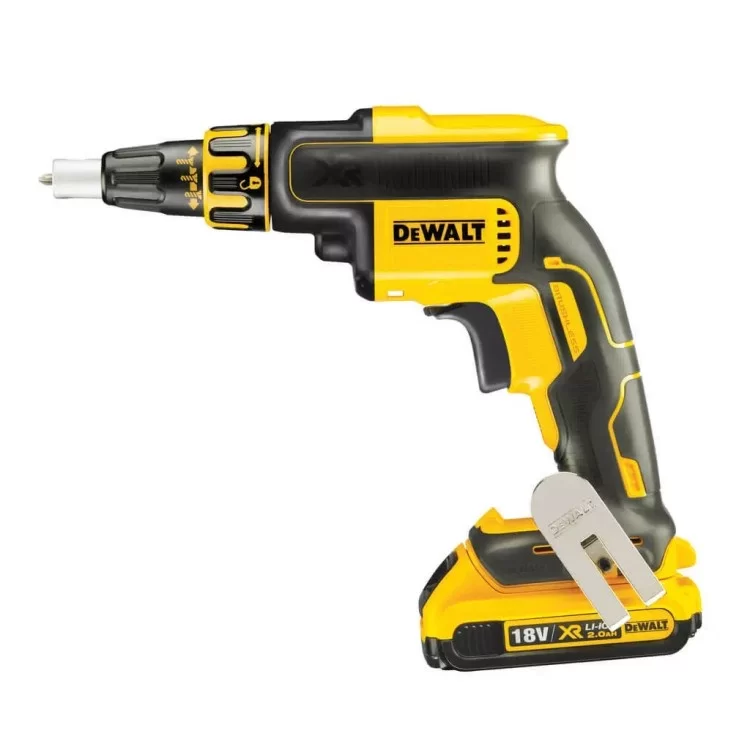 Шуруповерт DeWALT 18V XR Li-Ion, 2x2Ah, 30/5 Нм, 4400 об/хв, кейс (DCF620D2K) ціна 31 318грн - фотографія 2