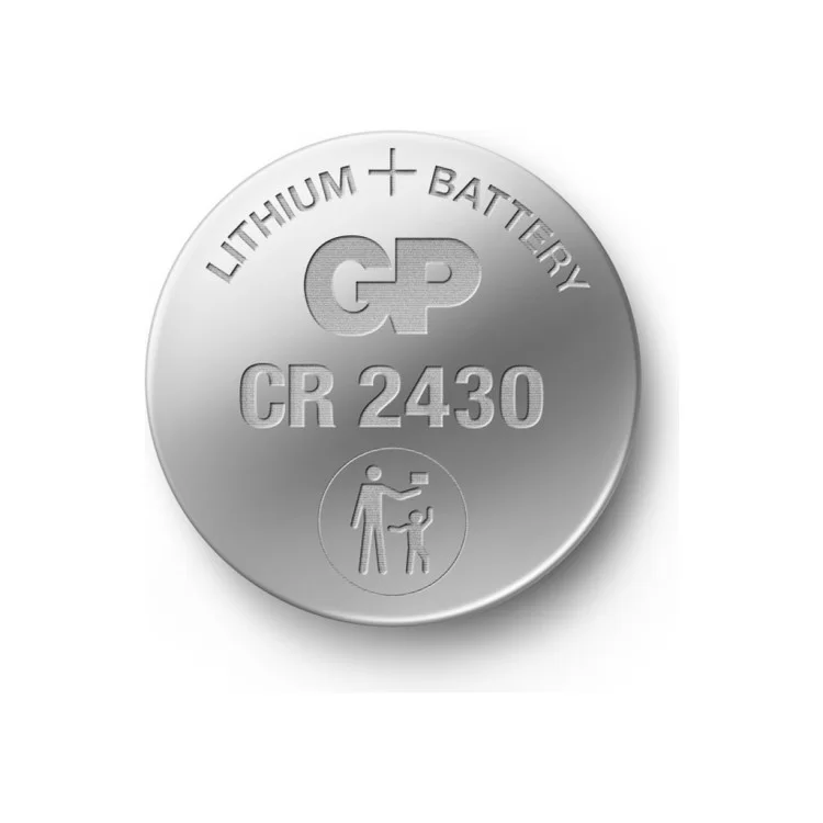 Батарейка Gp CR2430 Lithium 3.0V * 1 (отрывается) (CR2430-8U5 / 4891199001154) цена 226грн - фотография 2