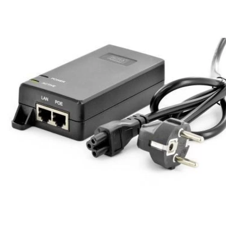 Адаптер PoE Digitus PoE+ 802.3at, 10/100/1000 Mbps, Output max. 48V, 30W (DN-95103-2) відгуки - зображення 5