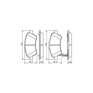 Тормозные колодки Bosch 0 986 494 260