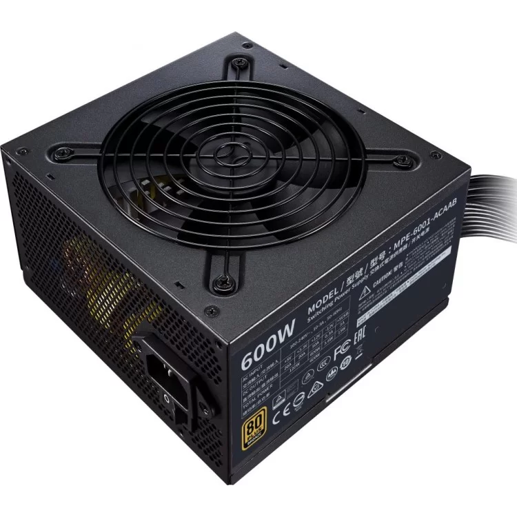 Блок живлення CoolerMaster 600W MWE 600 Bronze V2 (MPE-6001-ACAAB-EU) ціна 5 098грн - фотографія 2