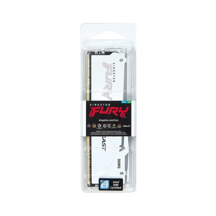 продаємо Модуль пам'яті для комп'ютера DDR5 16GB 6000 MHz Beast White RGB XMP Kingston Fury (ex.HyperX) (KF560C40BWA-16) в Україні - фото 4