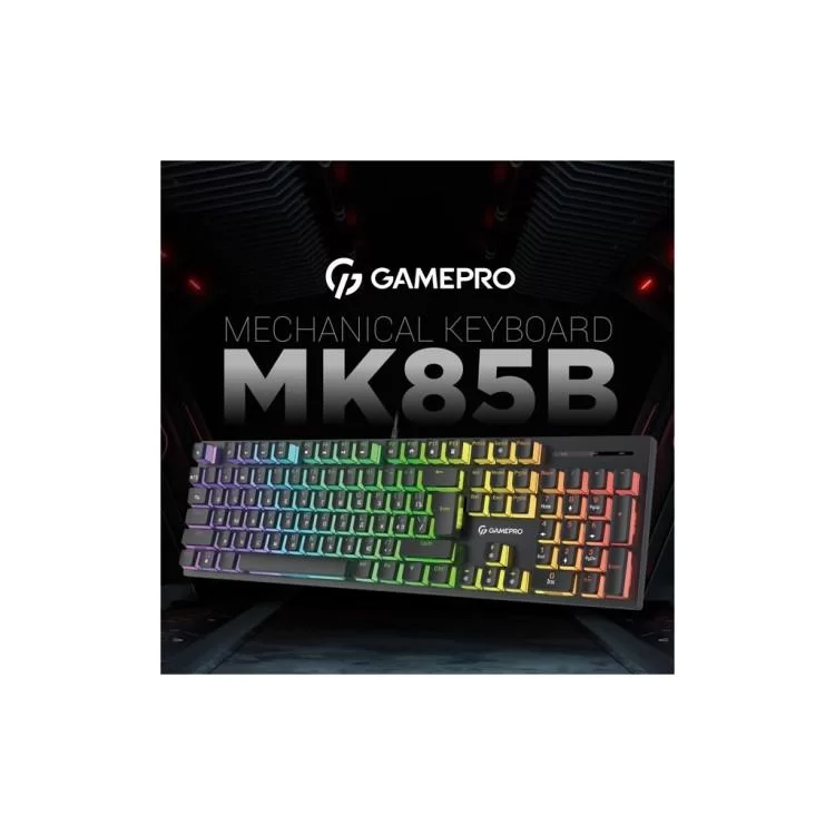 в продажу Клавіатура GamePro MK85B Blue Switch RGB USB Black (MK85B) - фото 3