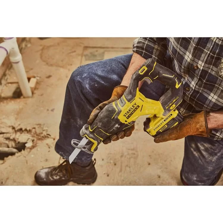 Шабельна пила Stanley FatMax безщіткова, 18ВLi-Ion, 3200 хід/хв, хід 28мм (без АКБ та ЗП) (SFMCS310B) відгуки - зображення 5