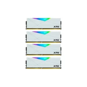 Модуль пам'яті для комп'ютера DDR4 64GB (4x16GB) 3600 MHz XPG Spectrix D50 RGB White ADATA (AX4U360016G18I-QCWH50)