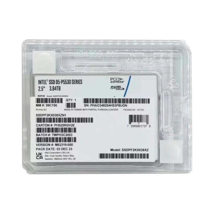 продаем Накопитель SSD U.2 2.5" 3.84TB D5-P5530 15mm INTEL (SSDPF2KX038XZN1) в Украине - фото 4