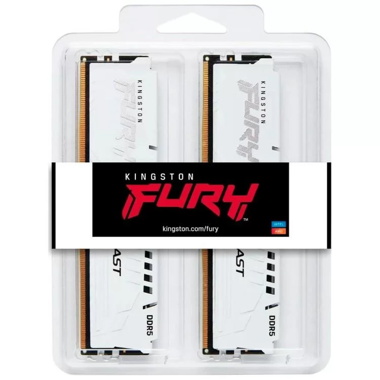 Модуль памяти для компьютера DDR5 32GB (2x16GB) 6400 MHz Beast White XMP Kingston Fury (ex.HyperX) (KF564C32BWK2-32) отзывы - изображение 5