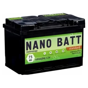 Акумулятор автомобільний NANO BATT Standart 75A +прав (0) 680А