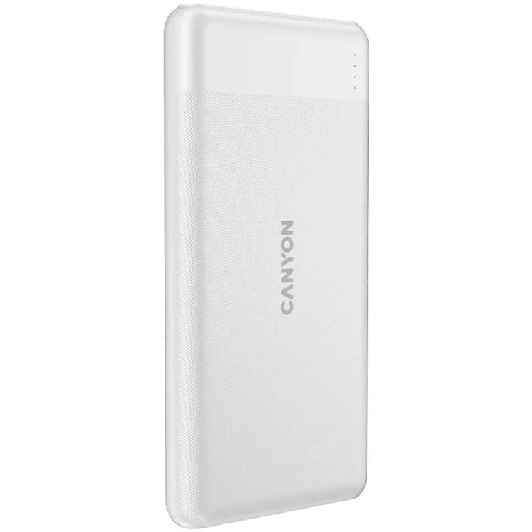 Батарея універсальна Canyon PB-109 10000 mAh PD/18W QC/3.0/20W White (CNE-CPB1009W) ціна 878грн - фотографія 2